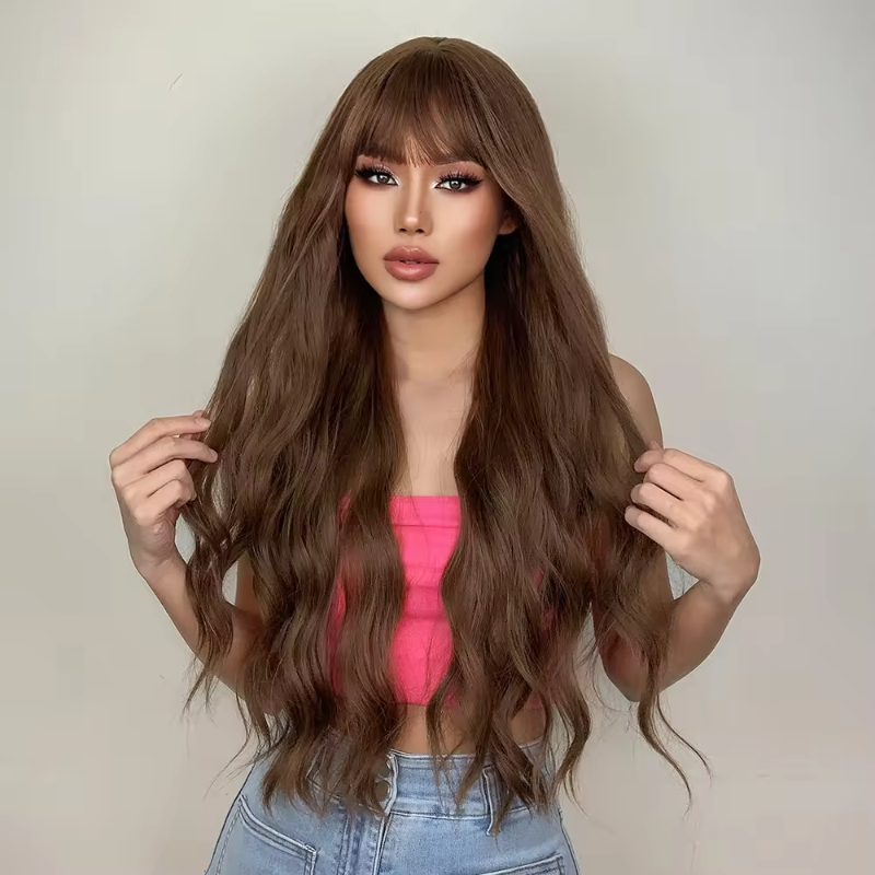 Synthetic Wig with Volume