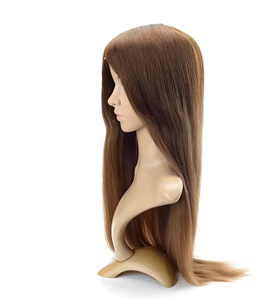 Synthetic Wig with Silk Base